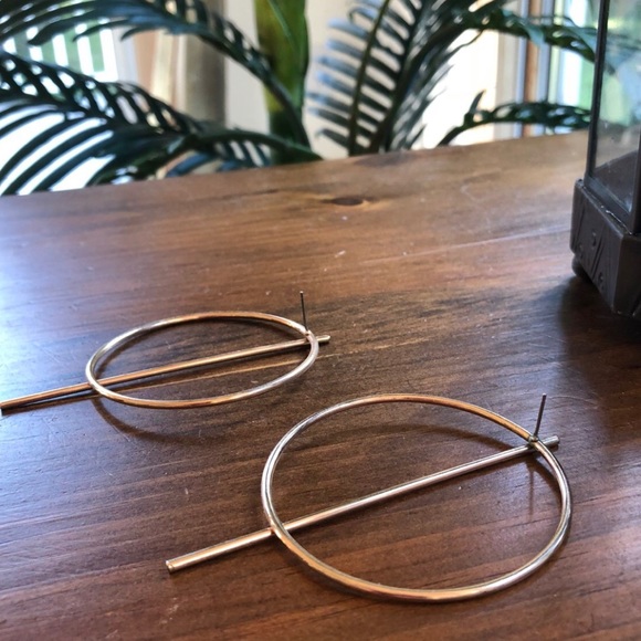 circle drop hoops - Picture 3 of 4